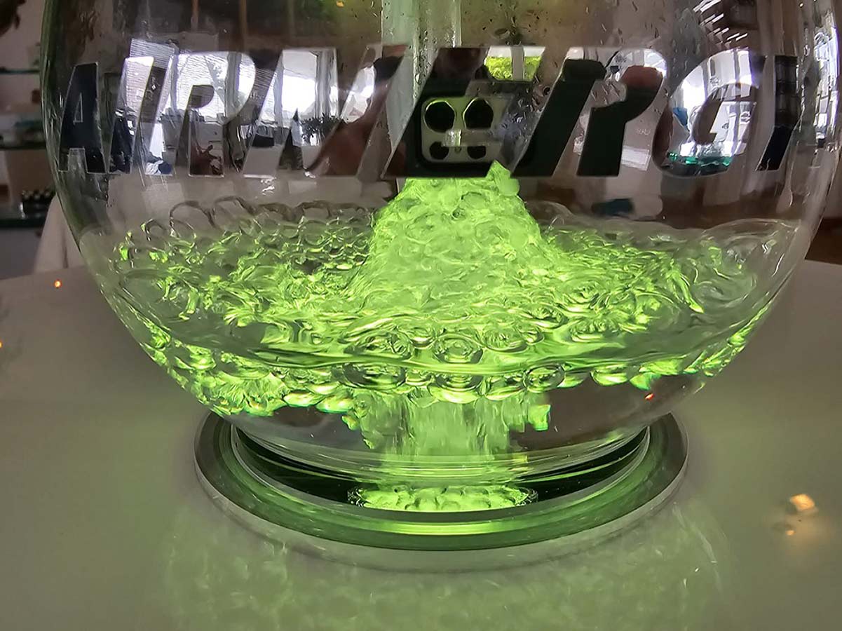 Color bottle ambient light sparkling water