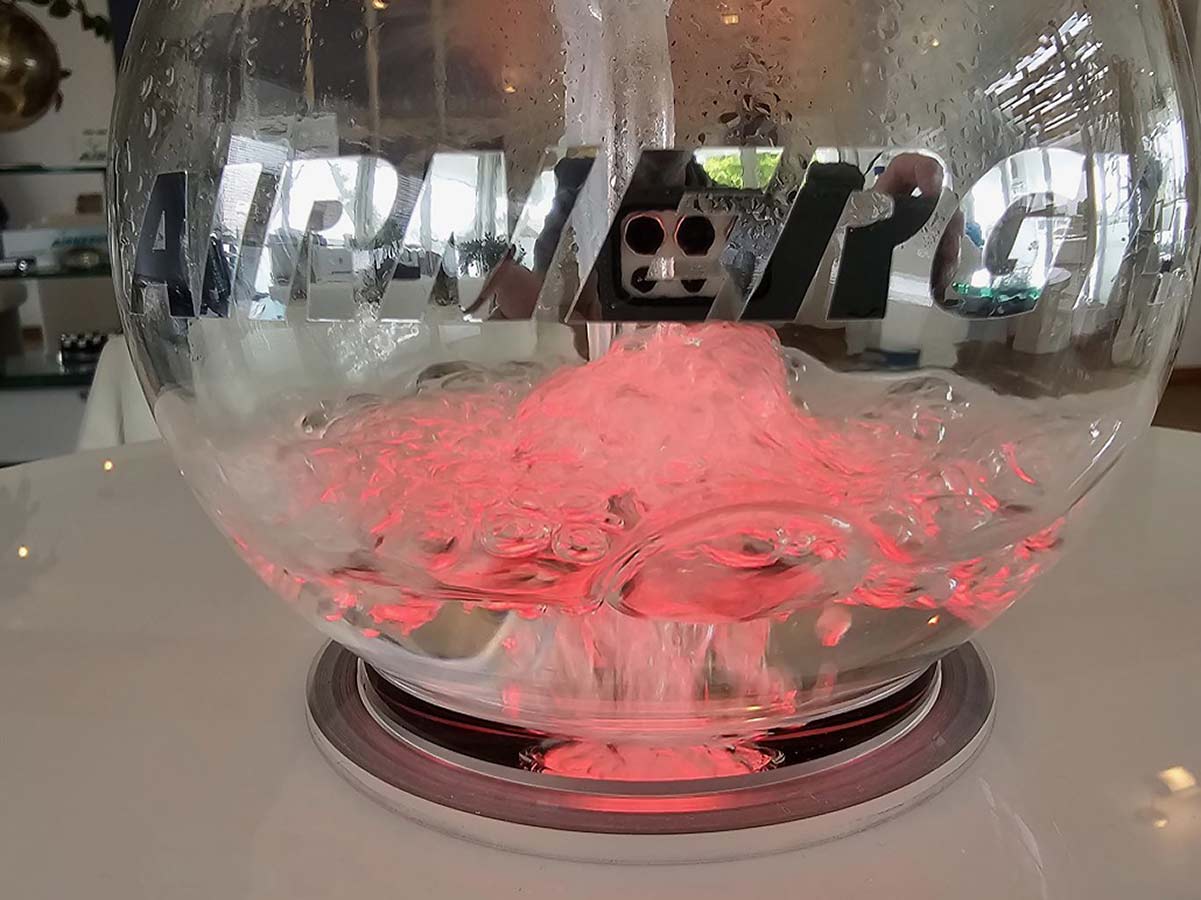 Color bottle ambient light sparkling water