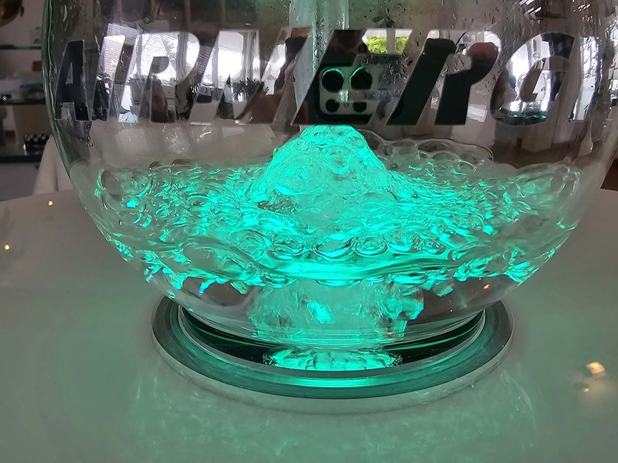Color bottle ambient light sparkling water
