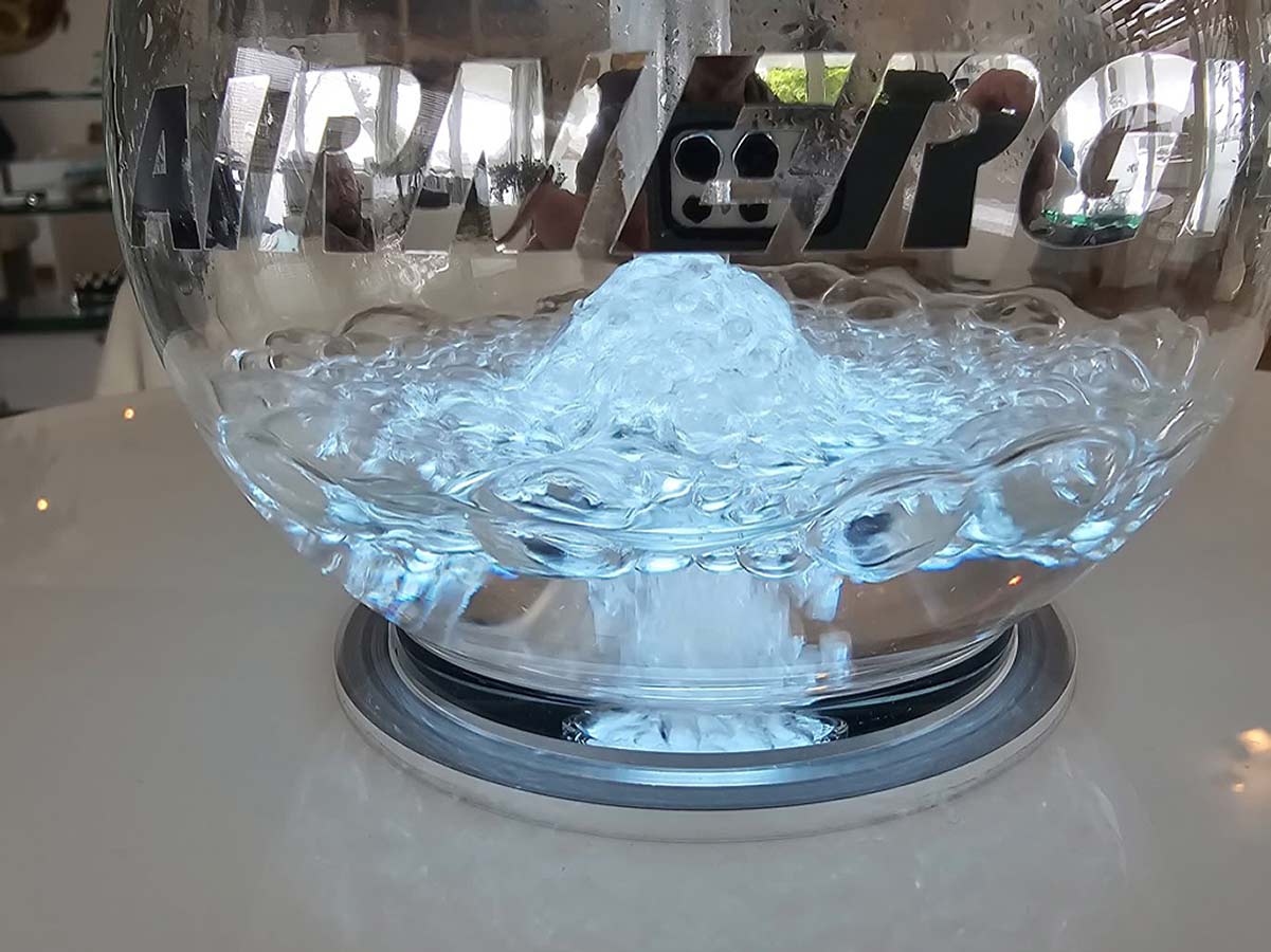 Color bottle ambient light sparkling water